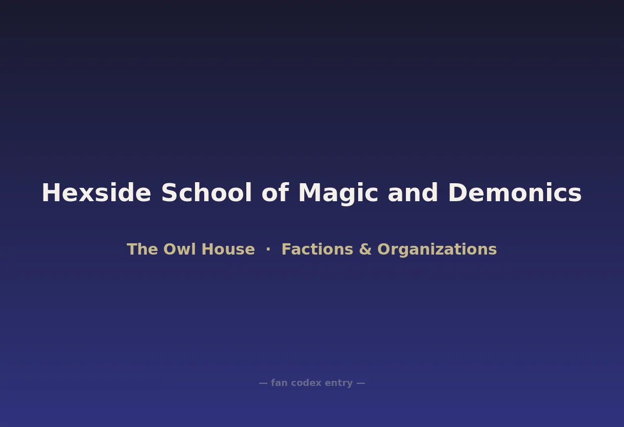 Hexside School of Magic and Demonics