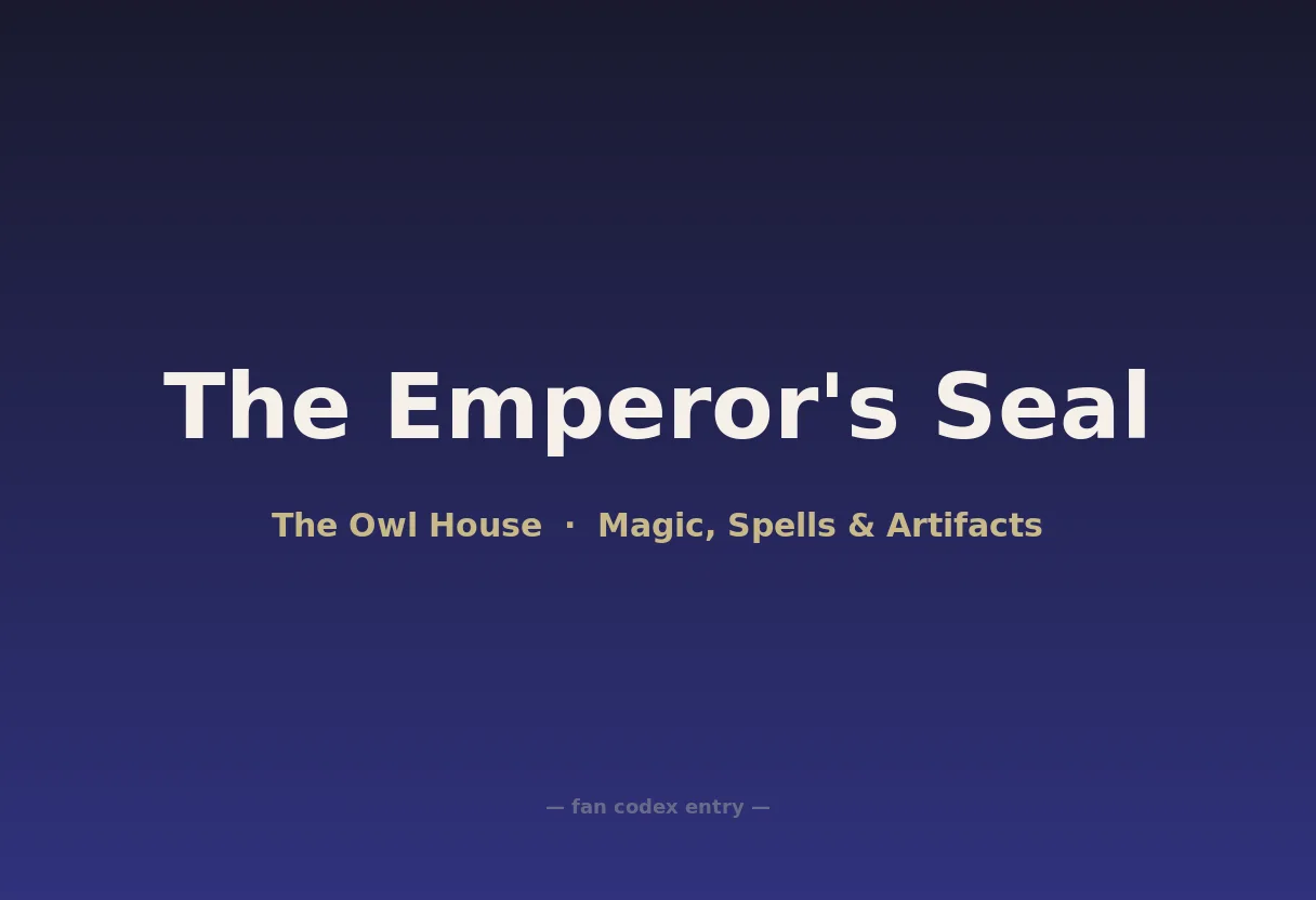 The Emperor's Seal