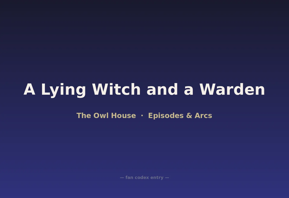 A Lying Witch and a Warden